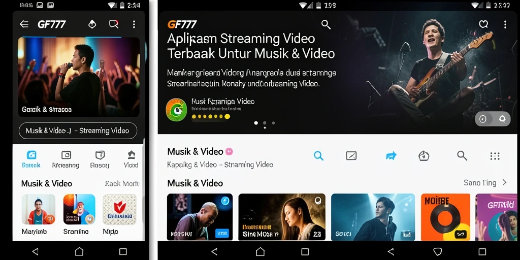 Tampilan antarmuka GF777 yang ramah pengguna dan intuitif.