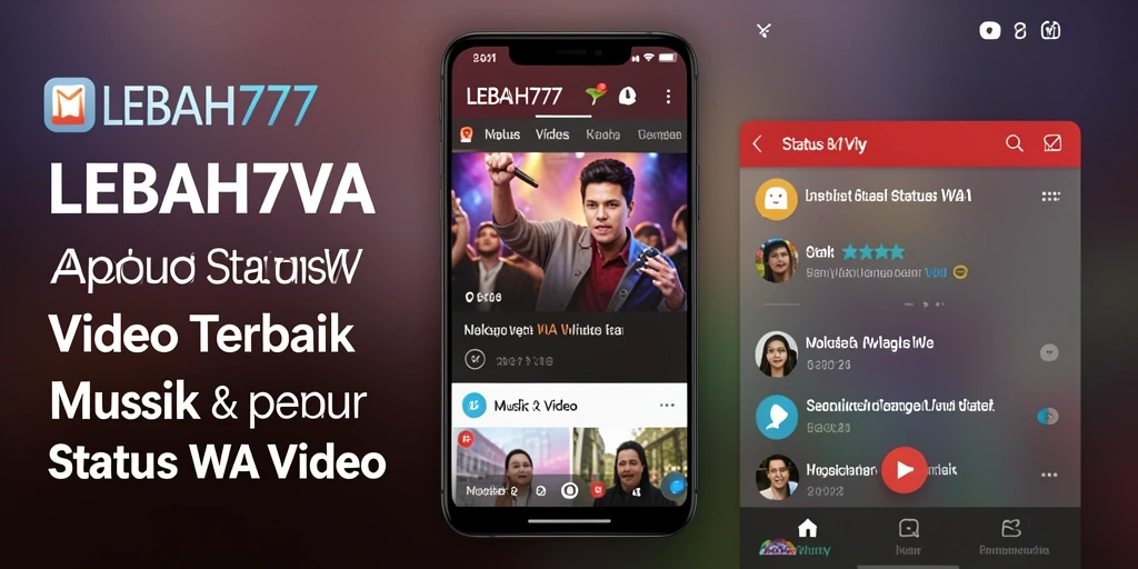 Antarmuka LEBAH777 menampilkan koleksi video musik menarik untuk status WA.