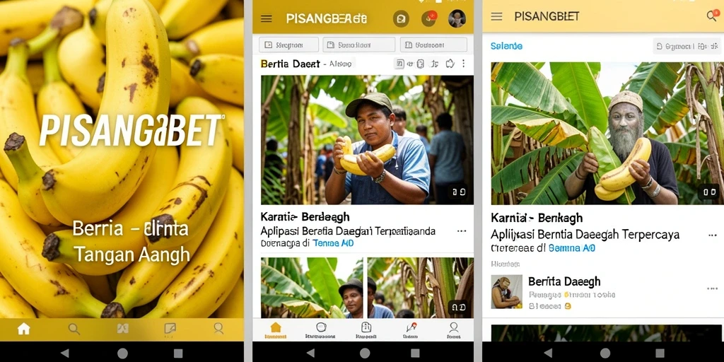Tampilan antarmuka PISANGBET yang informatif dan menarik.